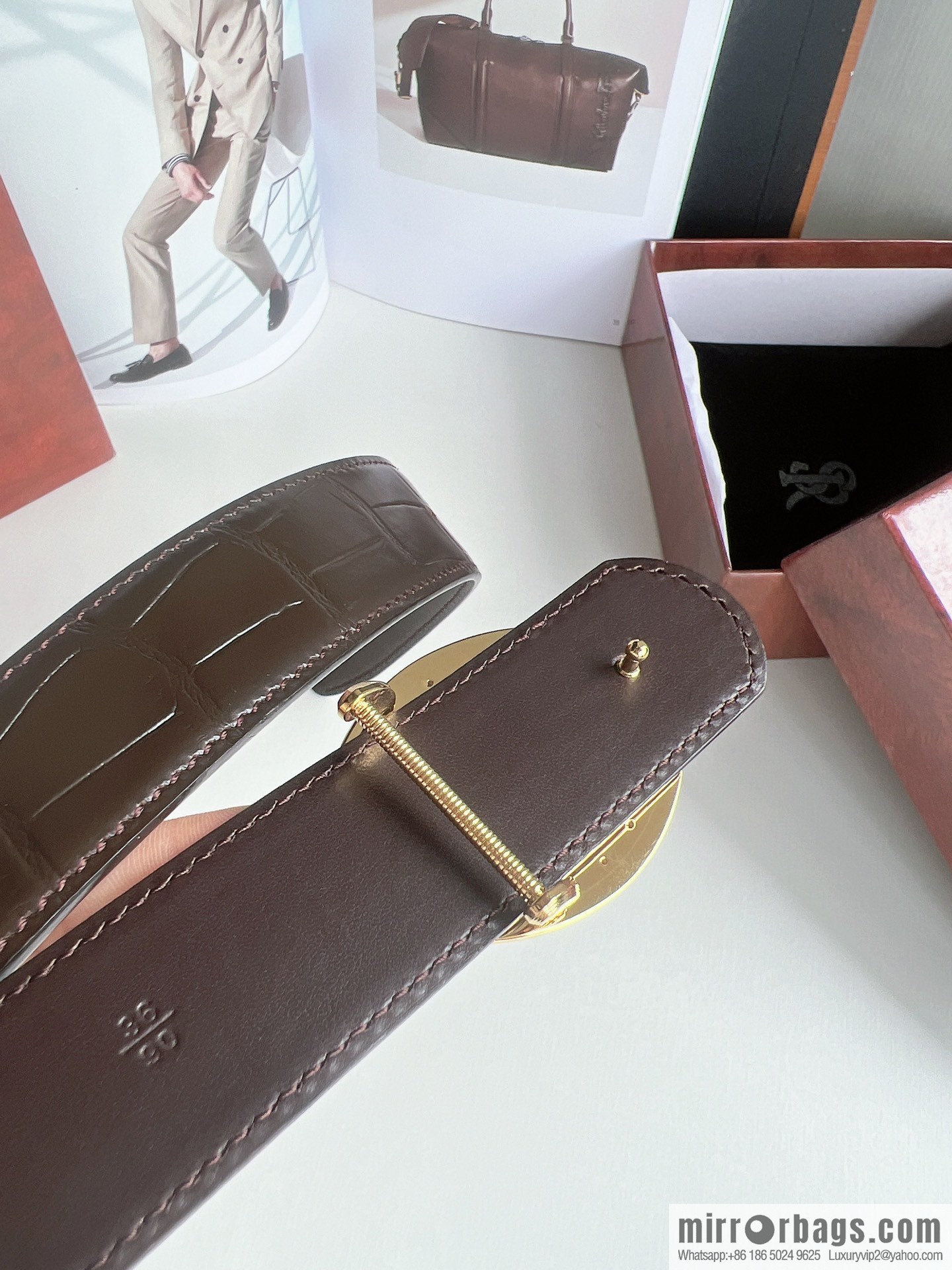 Stefano. Ricci Stephen, Stainless Steel Hand Engraved Craft Eagle Head Men's 3.8cm Belt