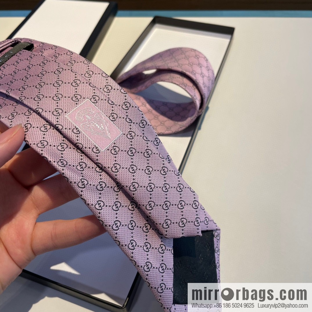 GUCCI Gucci interlocking G-pattern silk tie