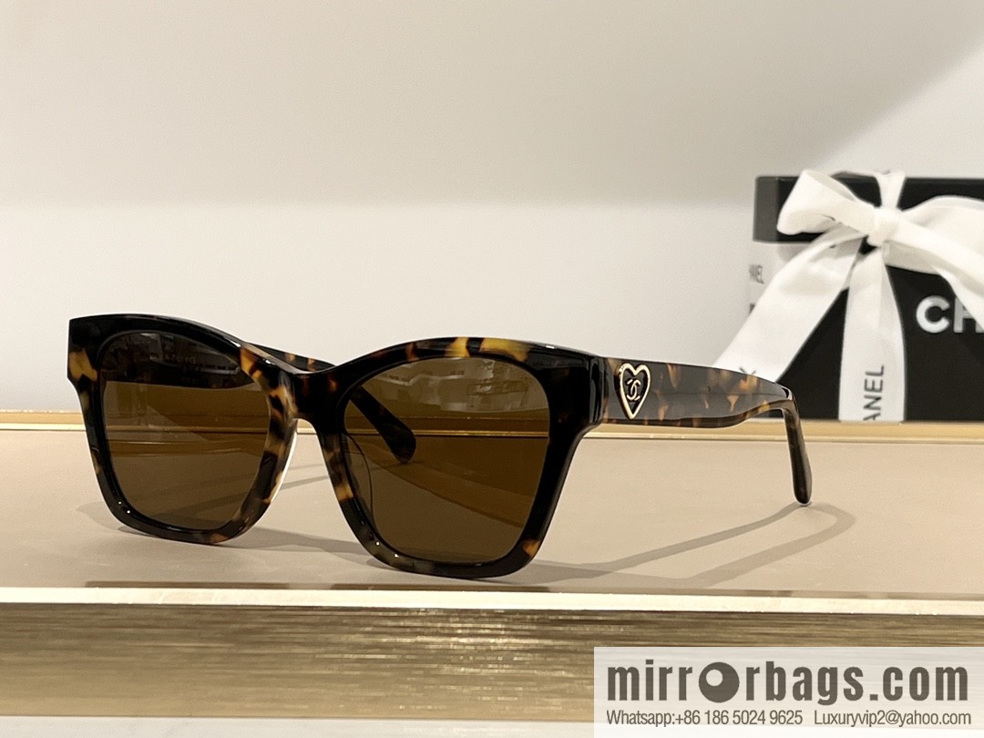 Chanel women's large frame sunglasses