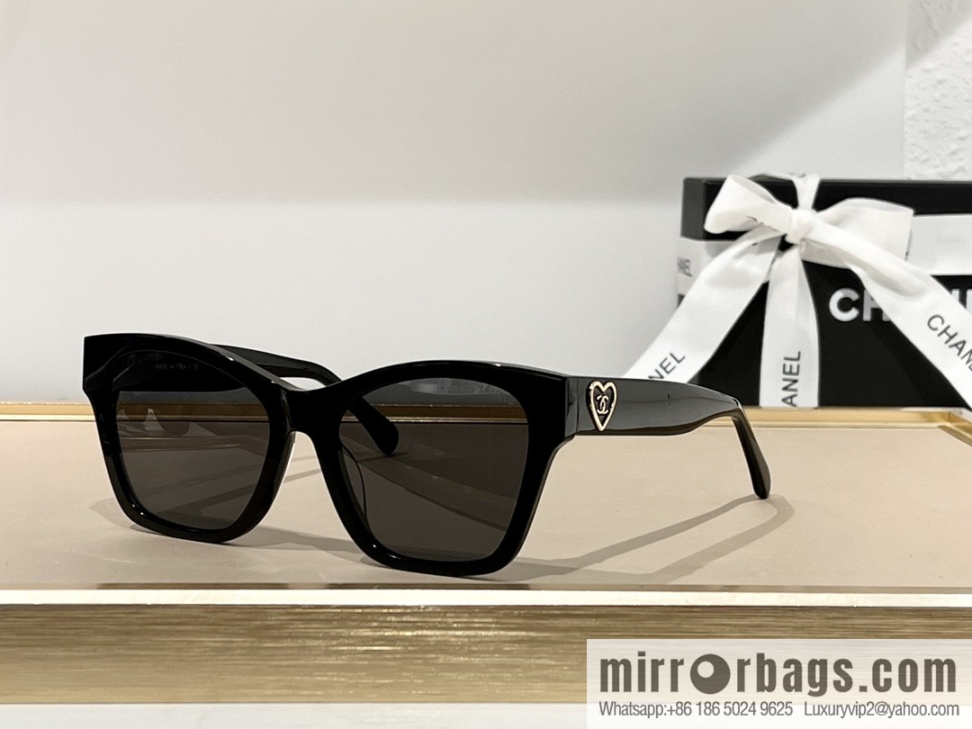 Chanel women's large frame sunglasses