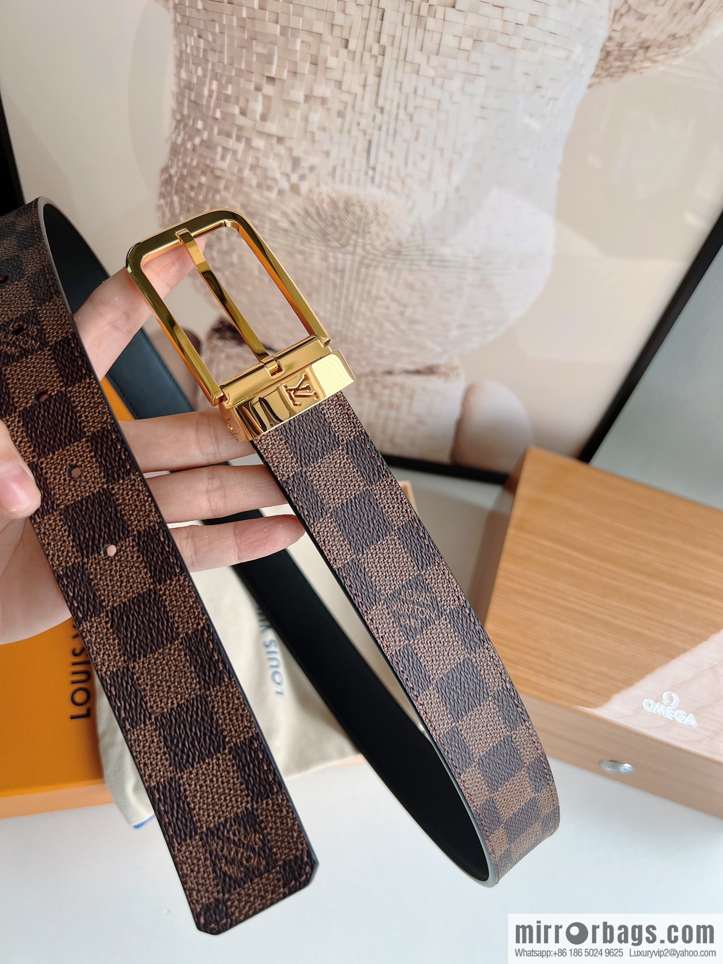 LV/Louis Vuitton, presbyopia needle belt 35mm width