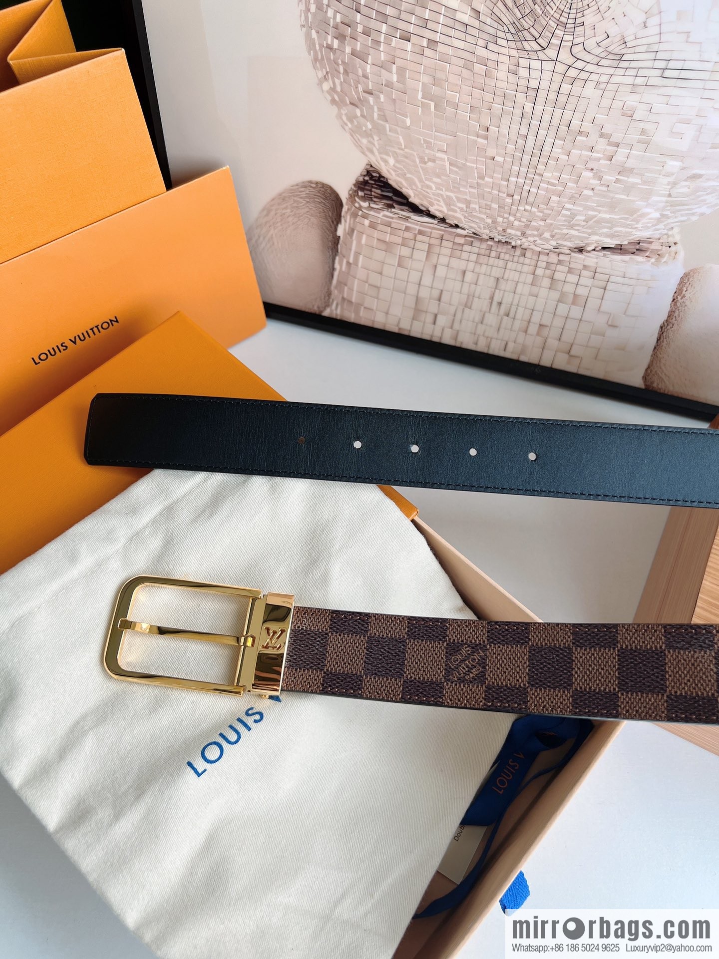 LV/Louis Vuitton, presbyopia needle belt 35mm width