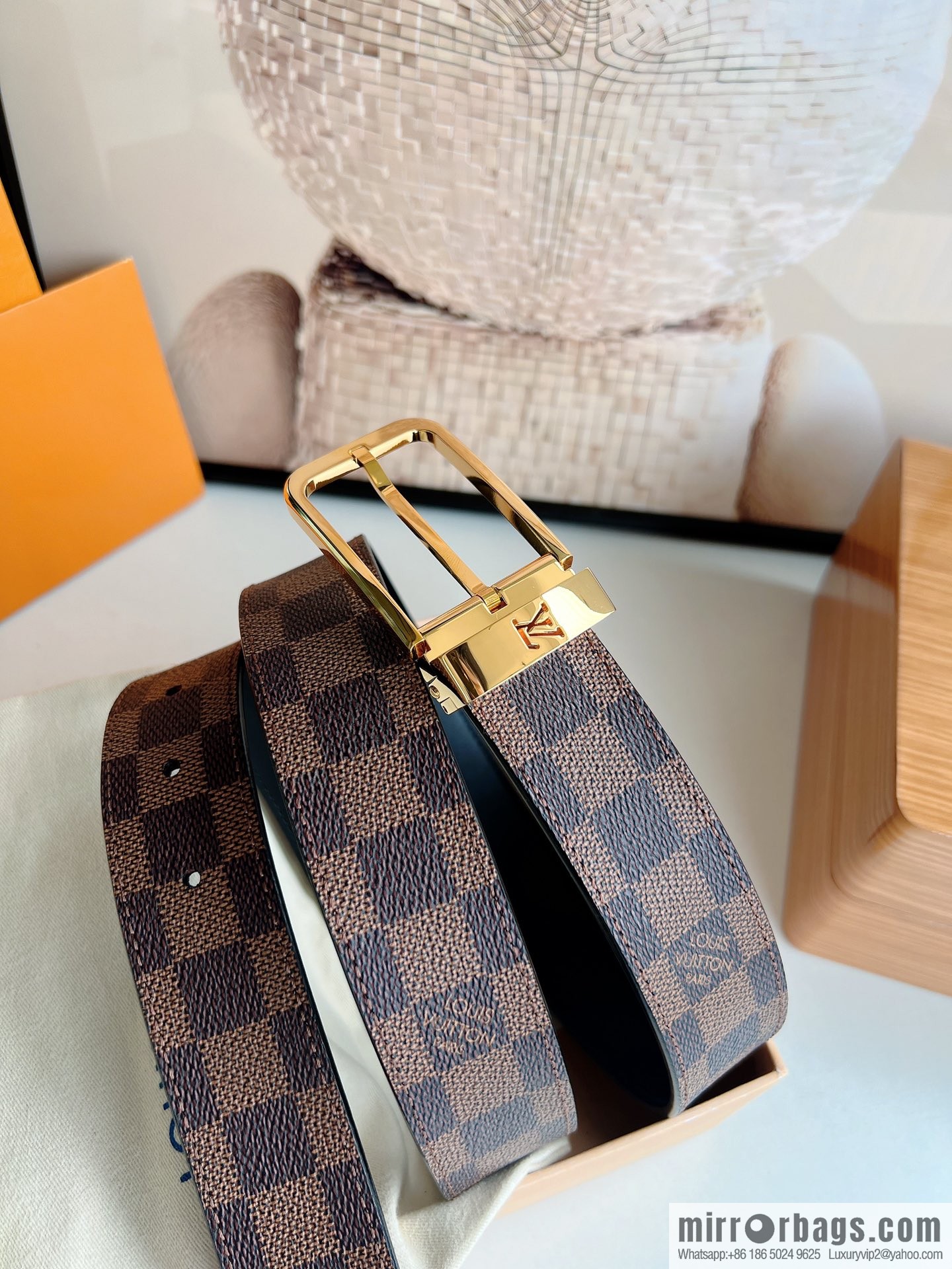 LV/Louis Vuitton, presbyopia needle belt 35mm width