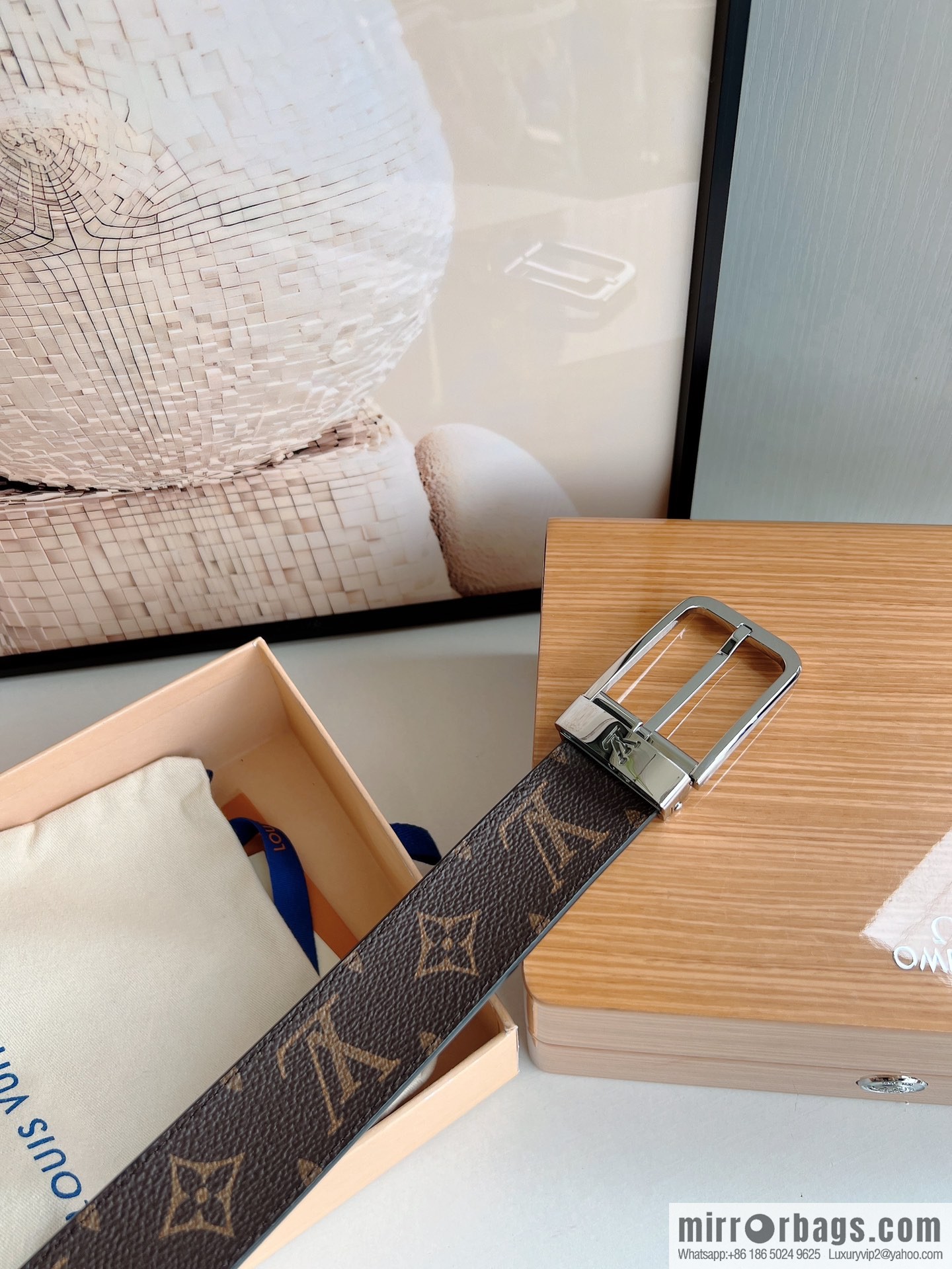 LV/Louis Vuitton, presbyopia needle belt 35mm width