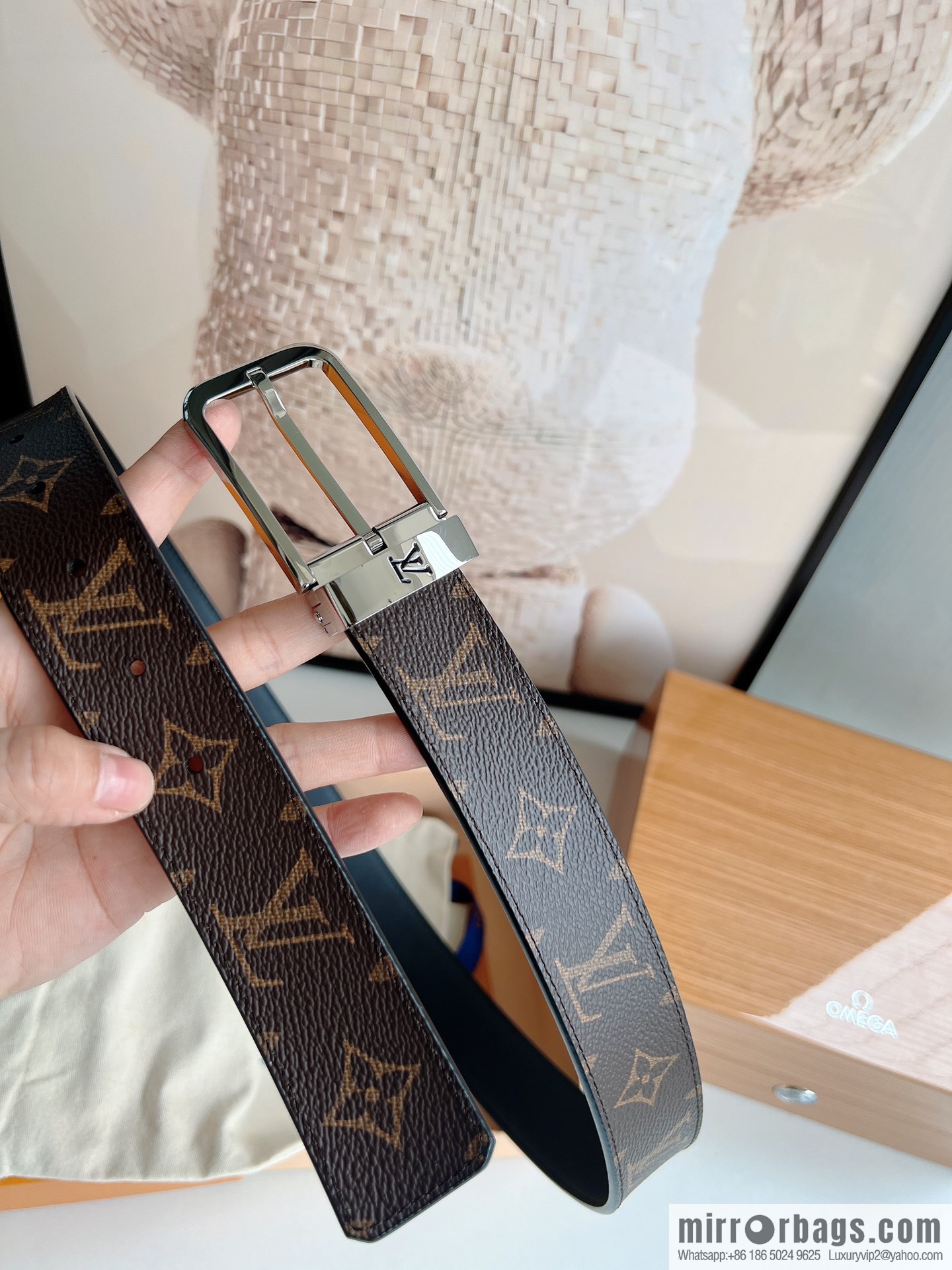 LV/Louis Vuitton, presbyopia needle belt 35mm width