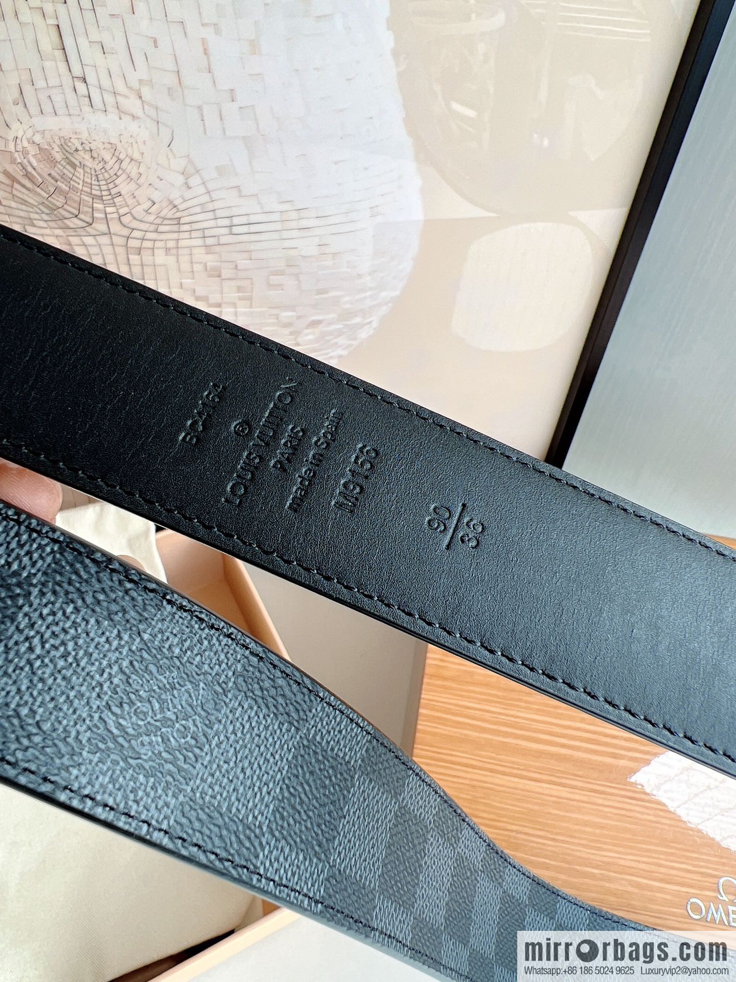 LV/Louis Vuitton, presbyopia needle belt 35mm width