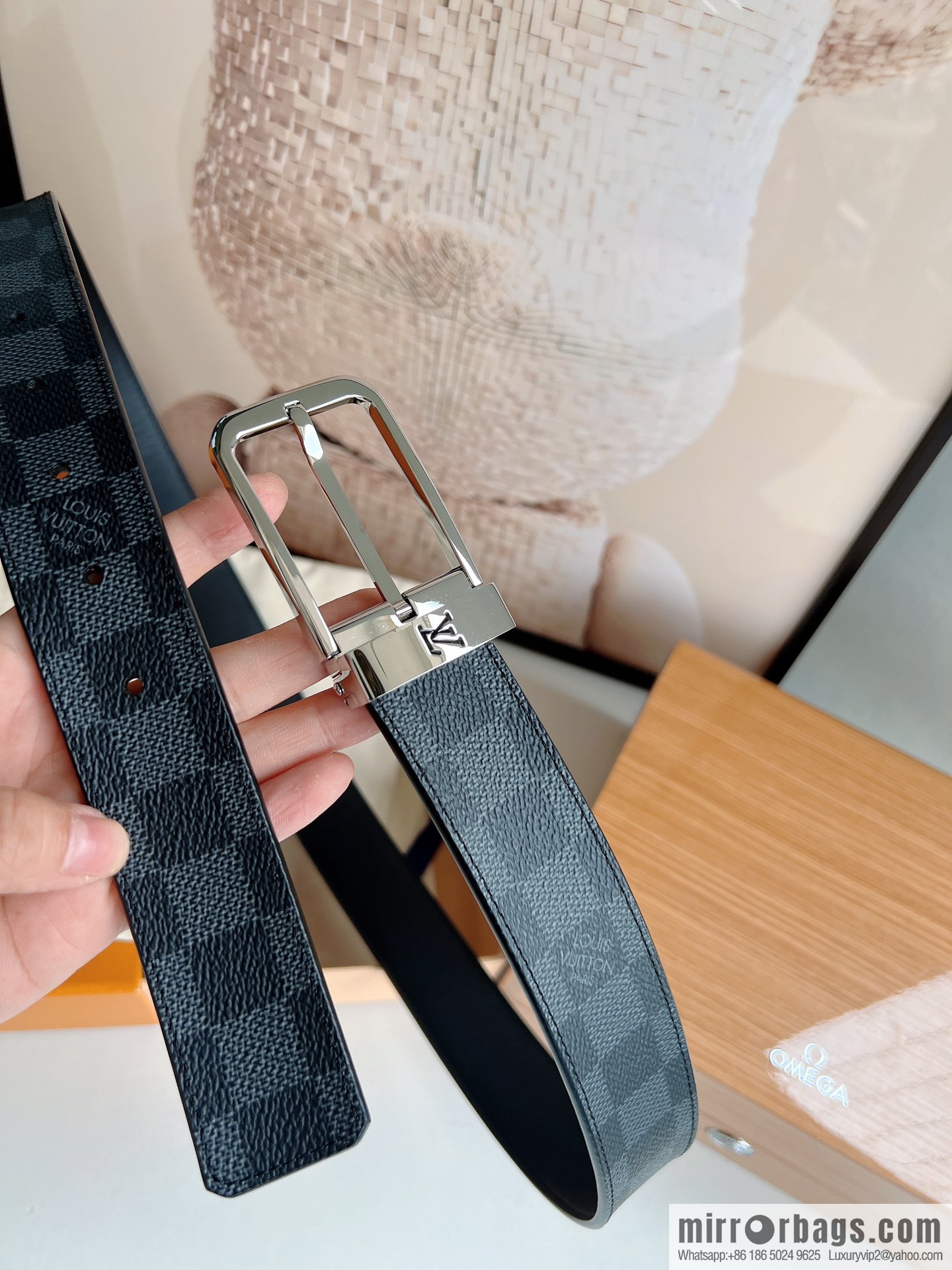 LV/Louis Vuitton, presbyopia needle belt 35mm width