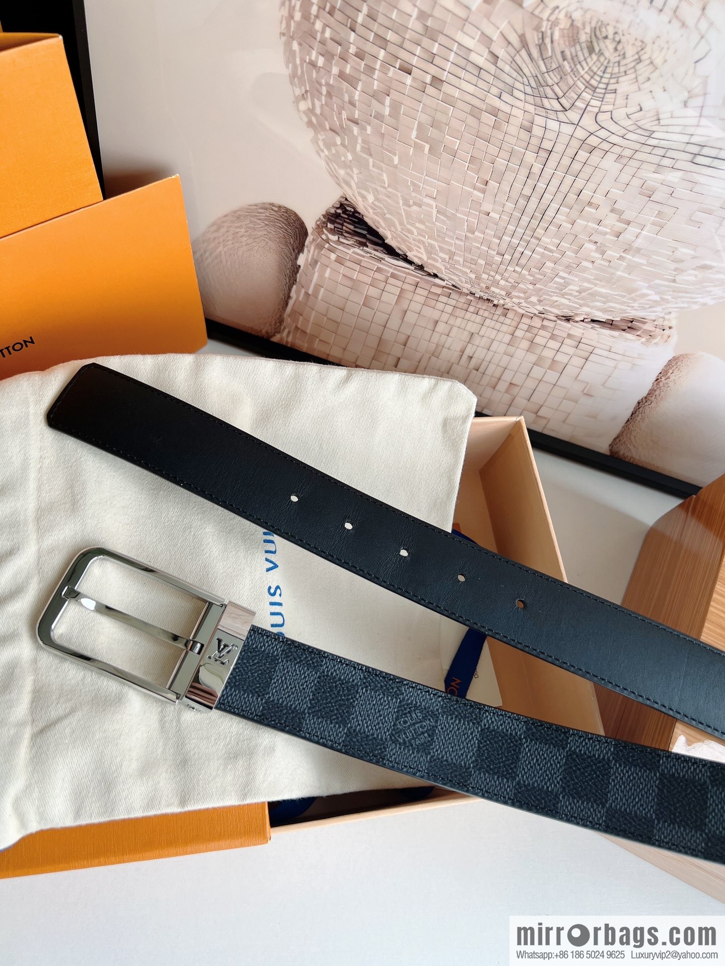 LV/Louis Vuitton, presbyopia needle belt 35mm width