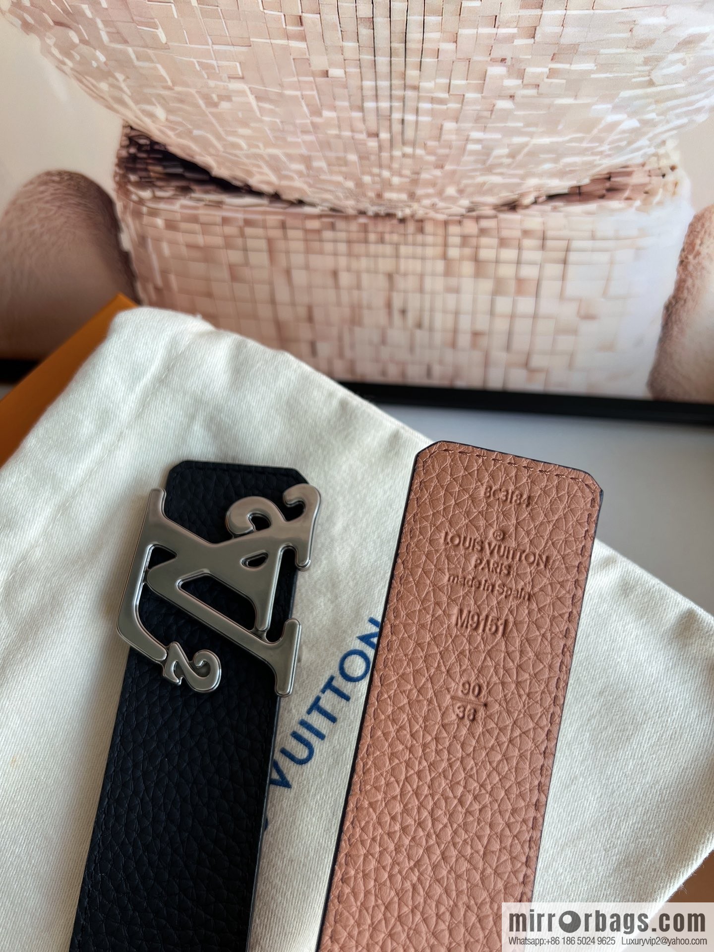 LV/Louis Vuitton, exquisite craftsmanship presents luxury and exquisite men's 4.0cm belt