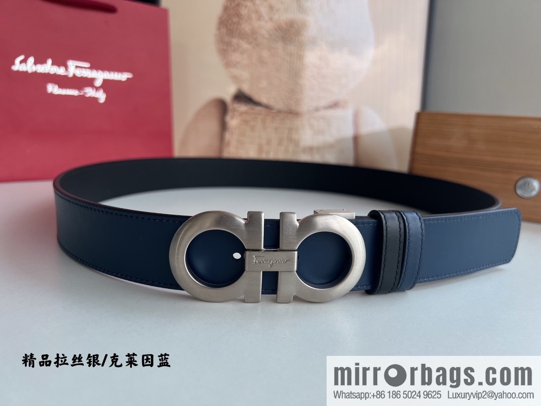 Ferragamo Ferragamo, Fortune 8-figure buckle belt 3.5cm