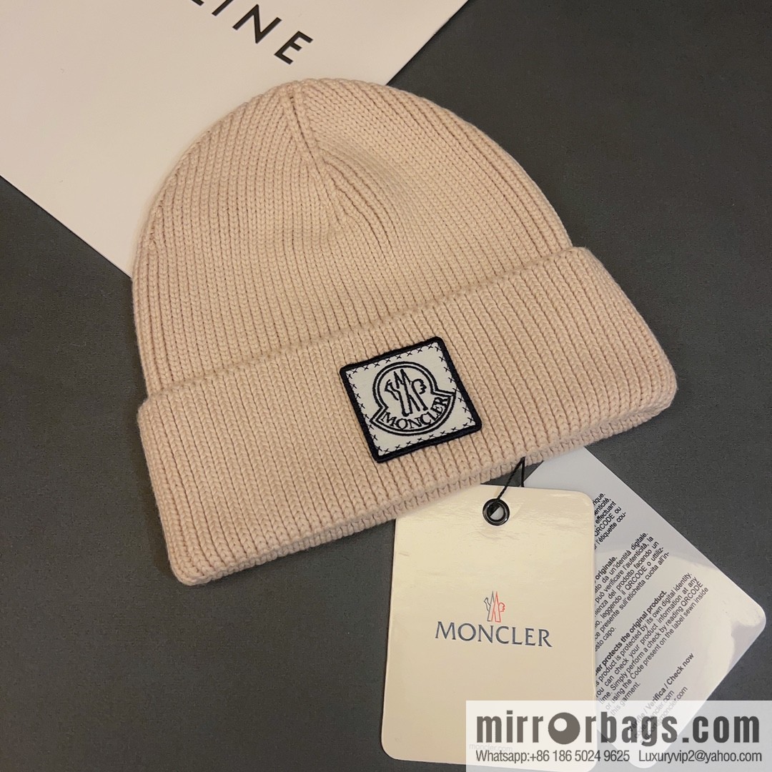 Moncler explosive personality LOGO knitted hat