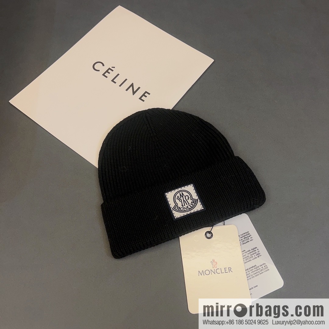 Moncler explosive personality LOGO knitted hat