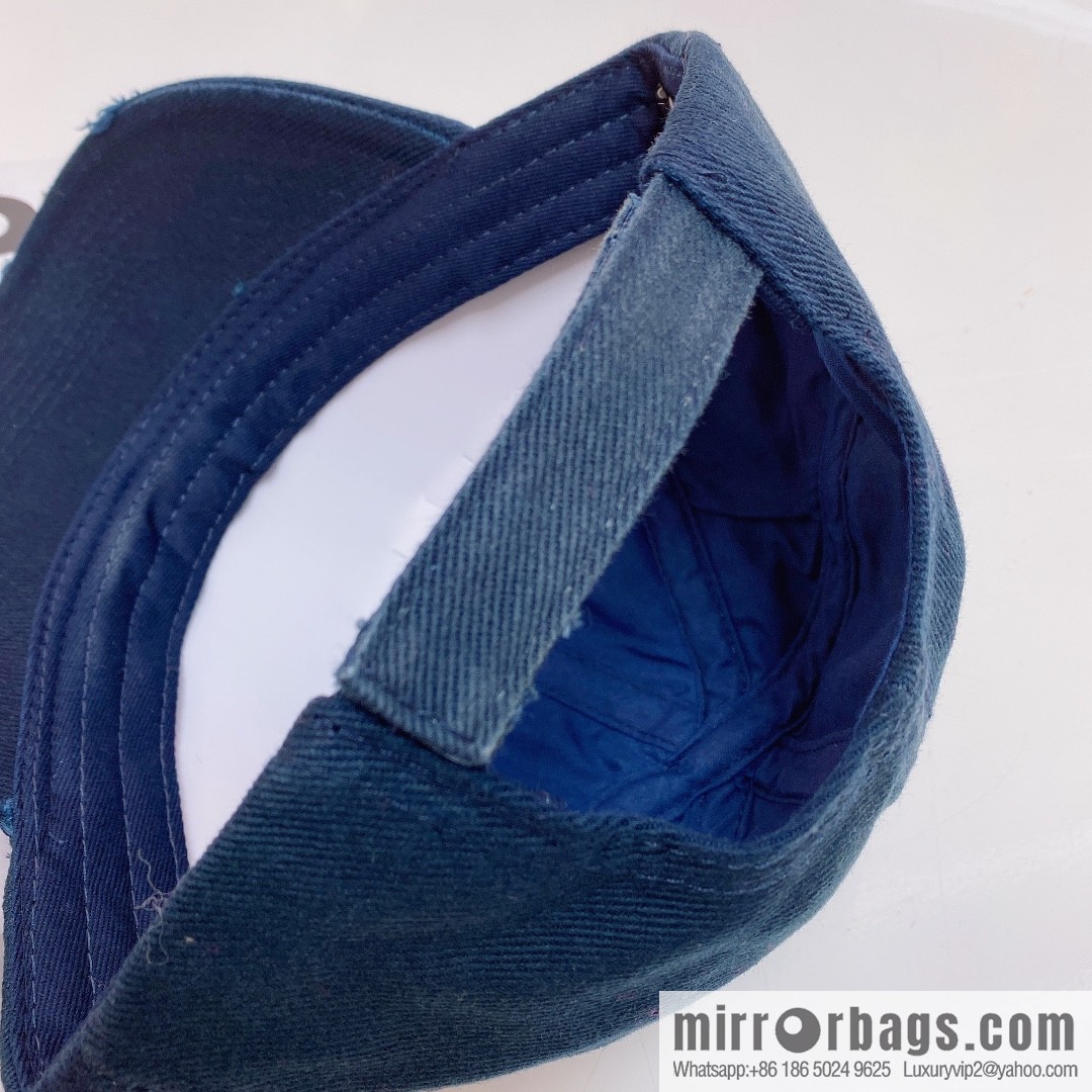 BALENCIAGA Balenciaga's new shampoo gray brim letter logo baseball cap