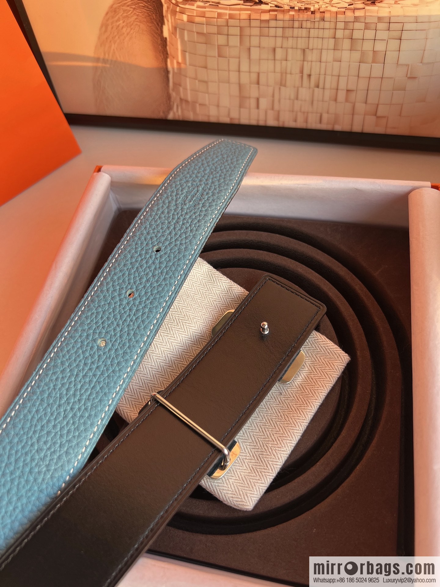 Hermes 2021 Trend Series Element Belt 38cm