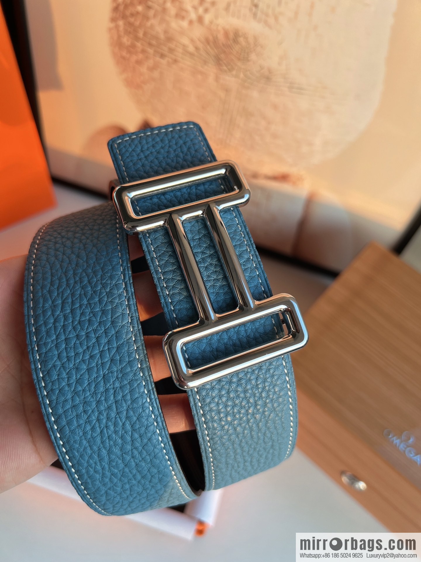 Hermes 2021 Trend Series Element Belt 38cm