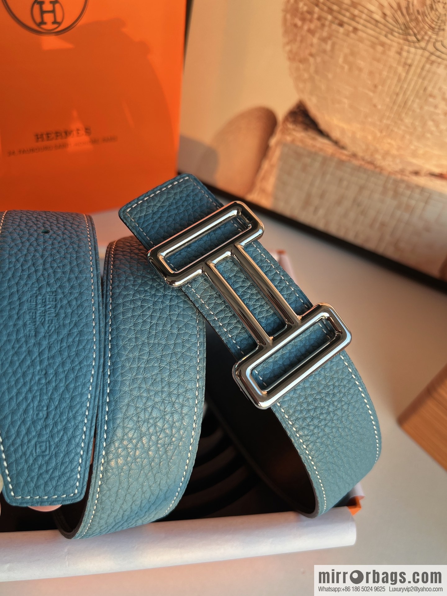 Hermes 2021 Trend Series Element Belt 38cm