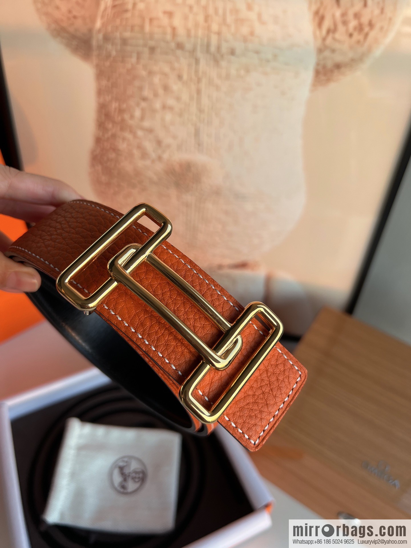 Hermes 2021 Trend Series Element Belt 38cm