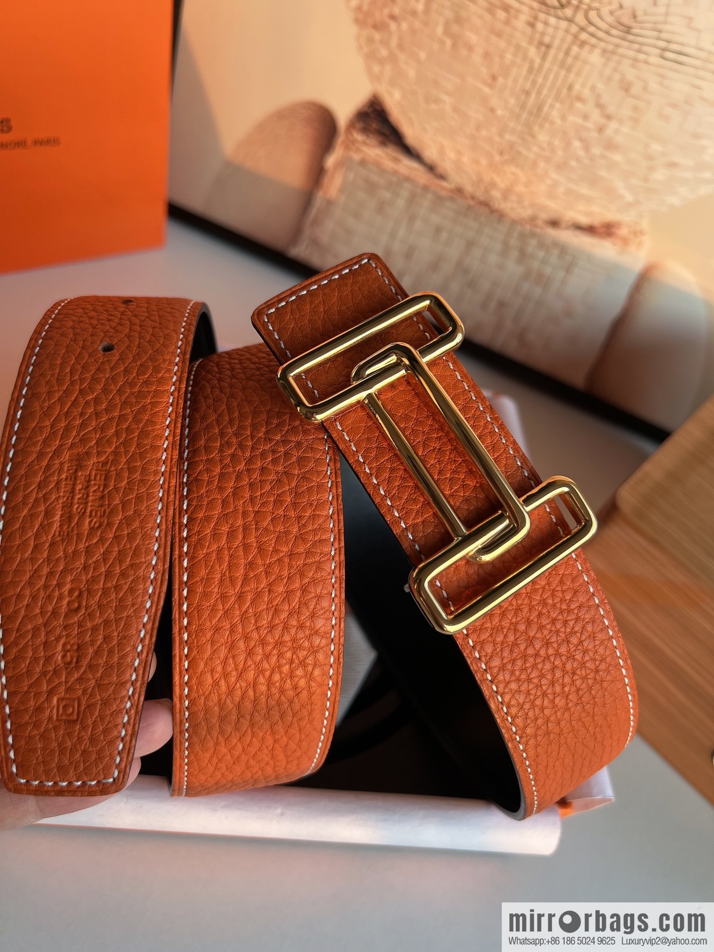 Hermes 2021 Trend Series Element Belt 38cm