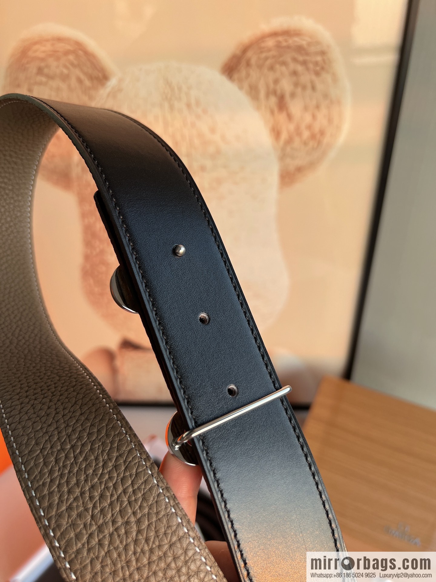 Hermes 2021 Trend Series Element Belt 38cm