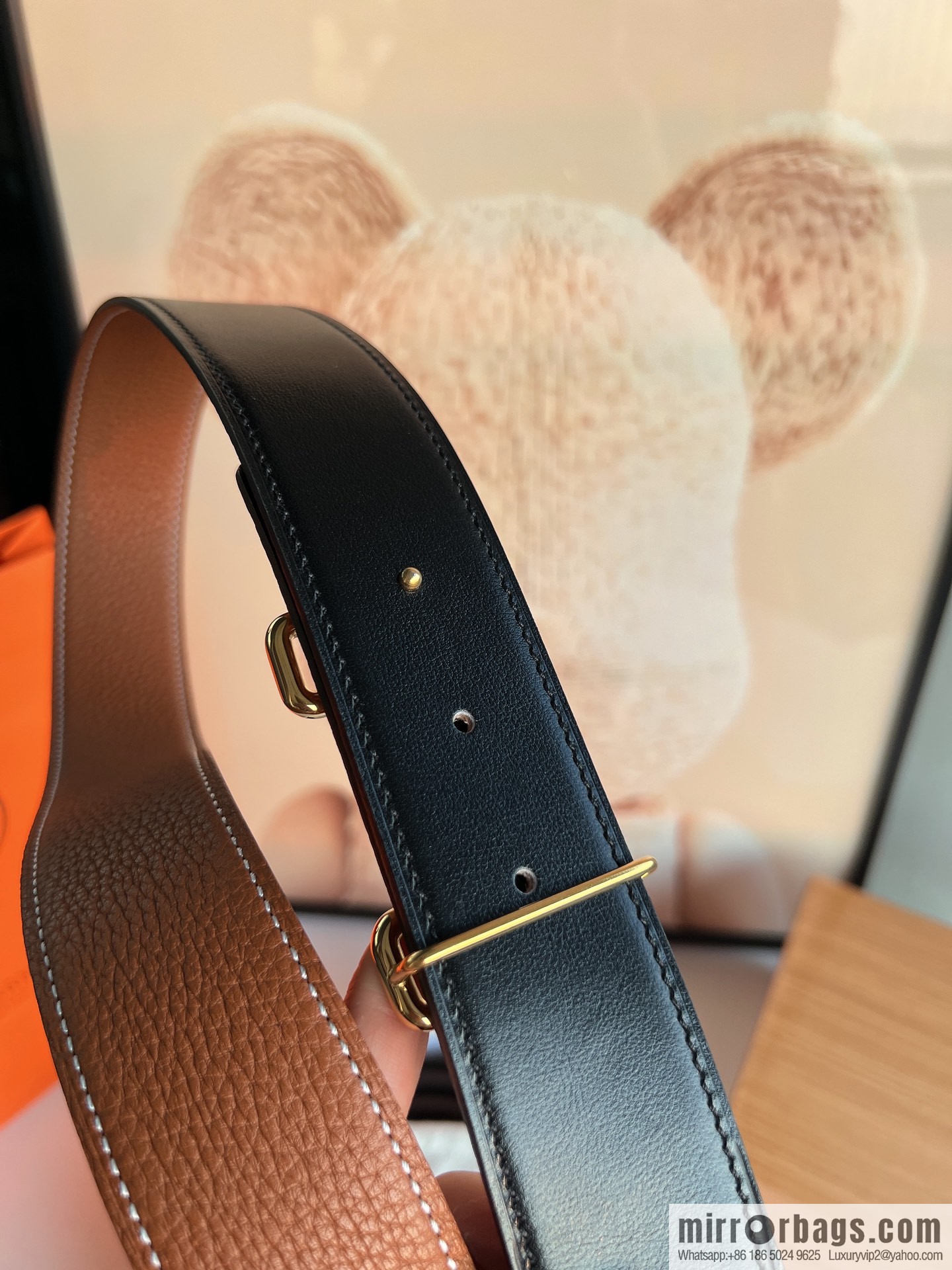 Hermes 2021 Trend Series Element Belt 38cm