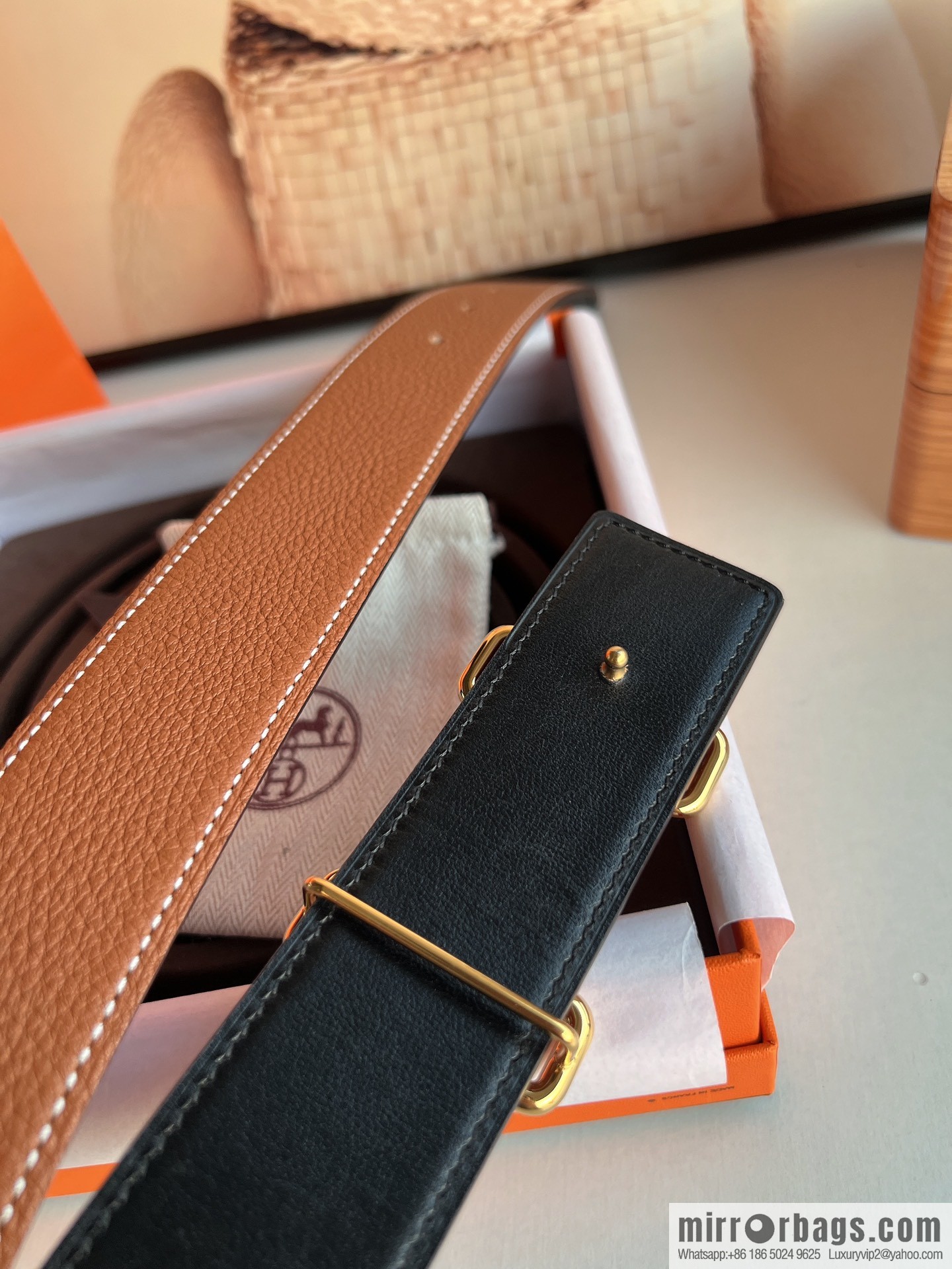Hermes 2021 Trend Series Element Belt 38cm