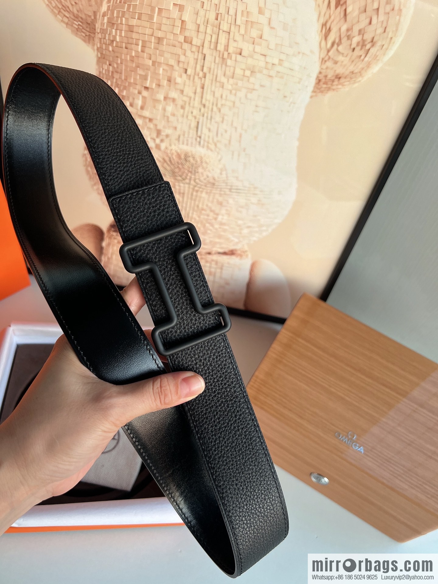 Hermes 2021 Trend Series Element Belt 38cm