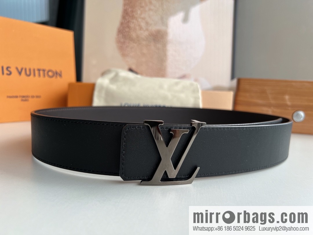 LV Louis Vuitton Shake 40mm Double Sided Belt for Men 4.0MM