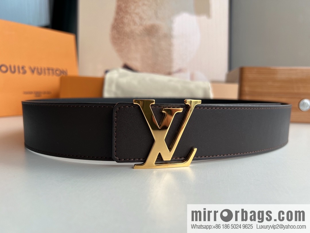 LV Louis Vuitton Shake 40mm Double Sided Belt for Men 4.0MM
