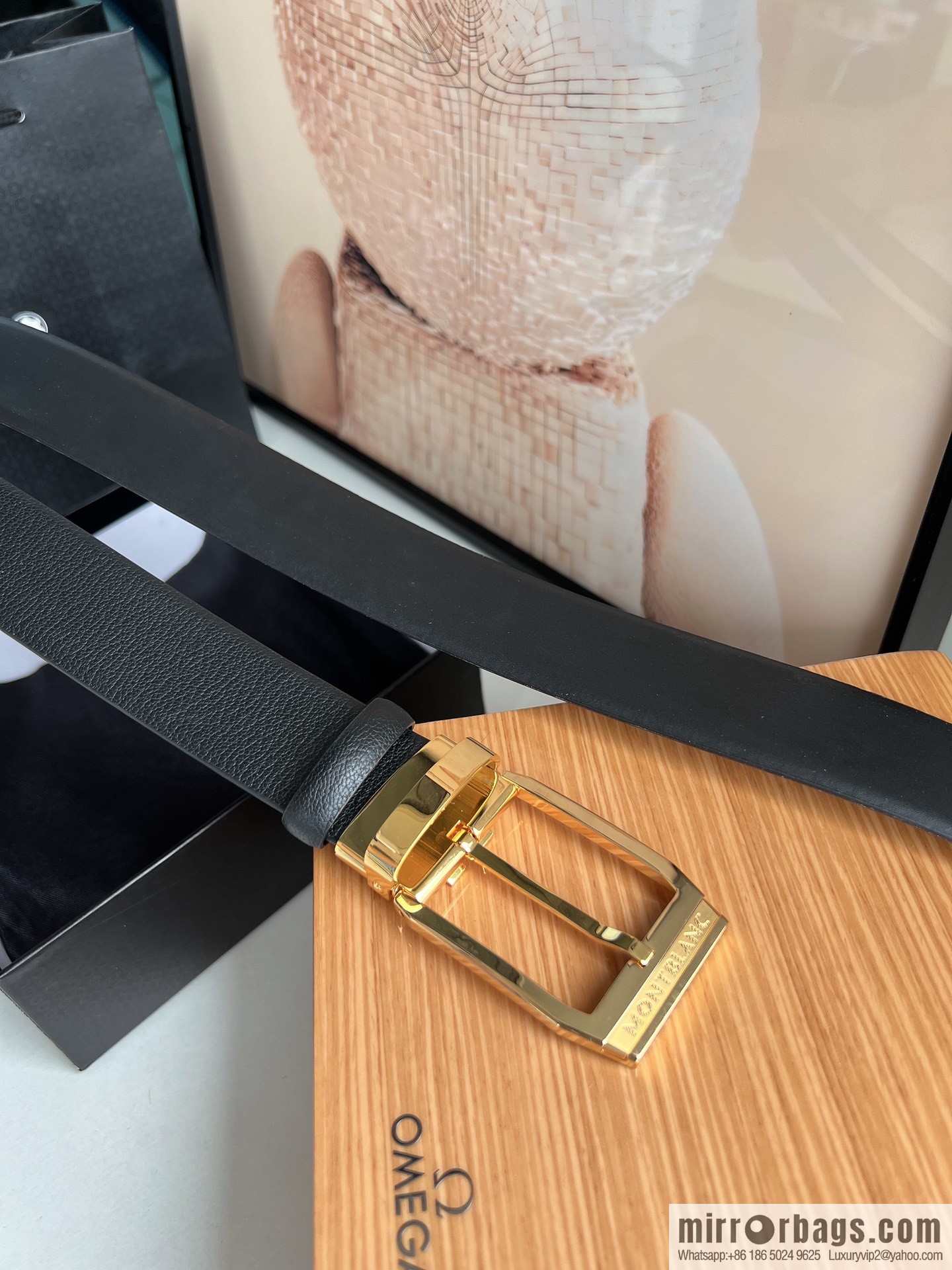 Zegna ZEGNA exquisite metal pin buckle first layer cowhide belt 3.5cm