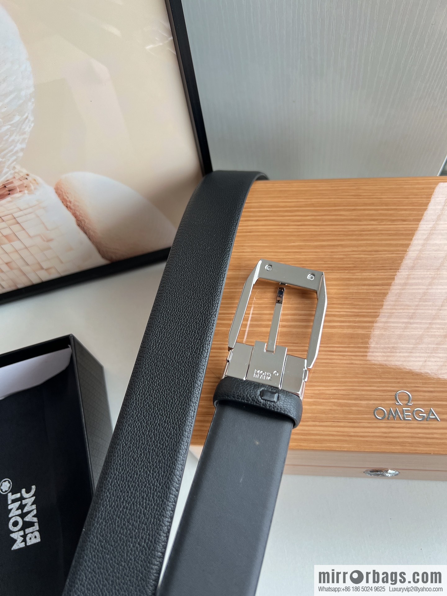 Zegna ZEGNA exquisite metal pin buckle first layer cowhide belt 3.5cm