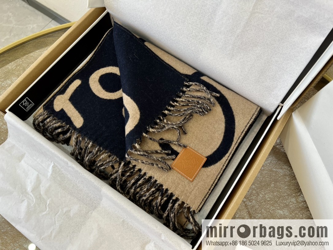 LOEWE Unisex Graffiti Double Sided Scarf