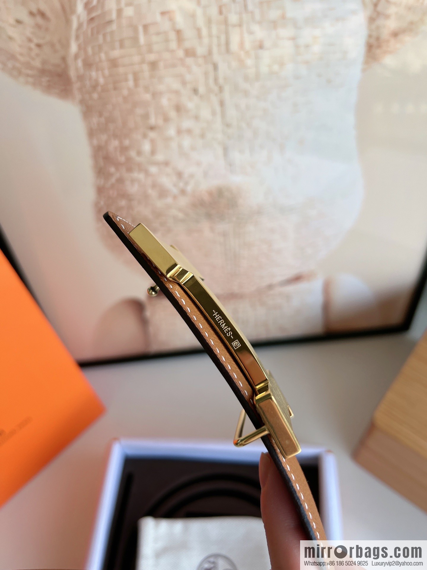 Hermes, carefully crafted 42mm men's belt