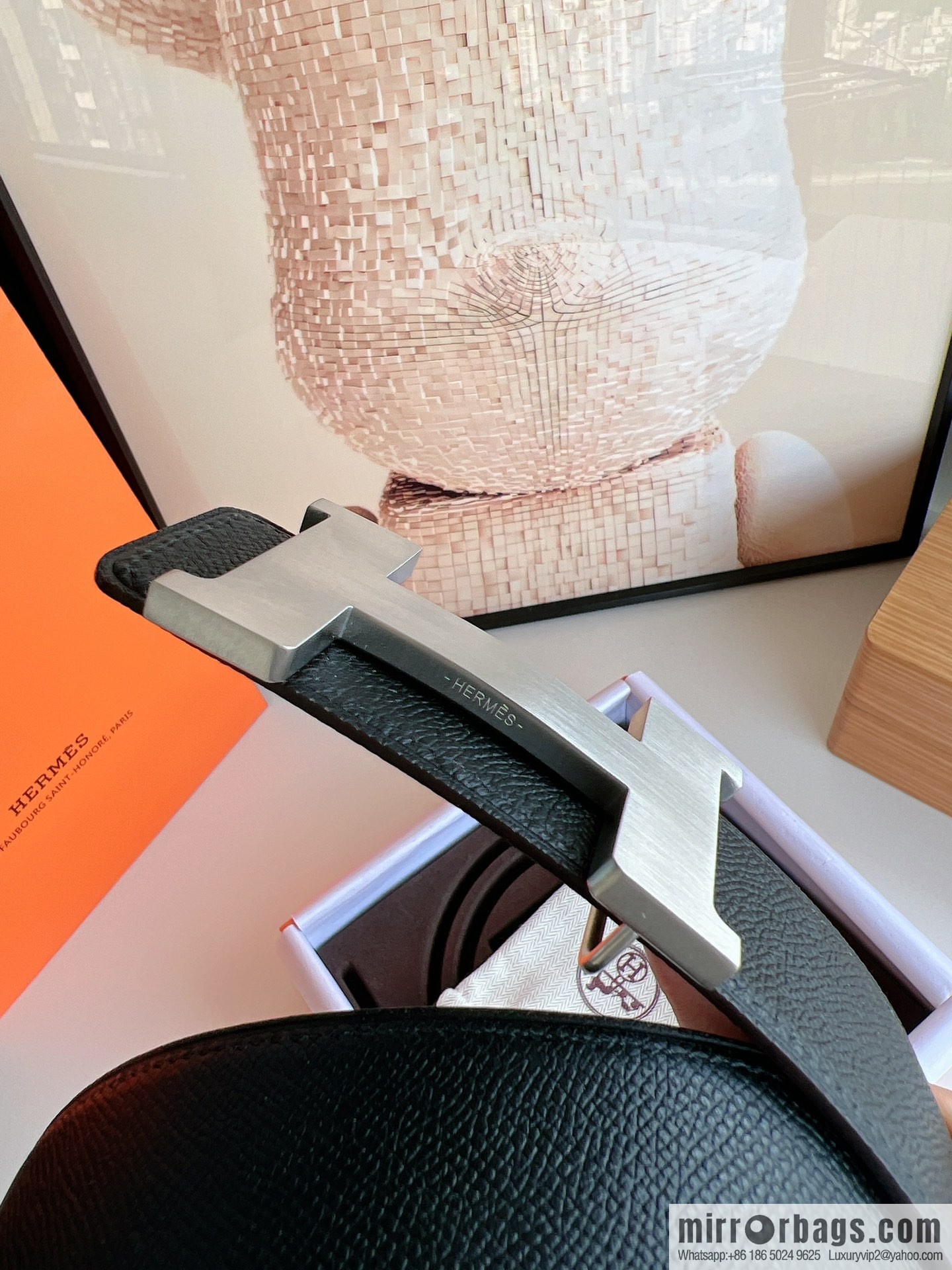 Hermes, carefully crafted 42mm men's belt