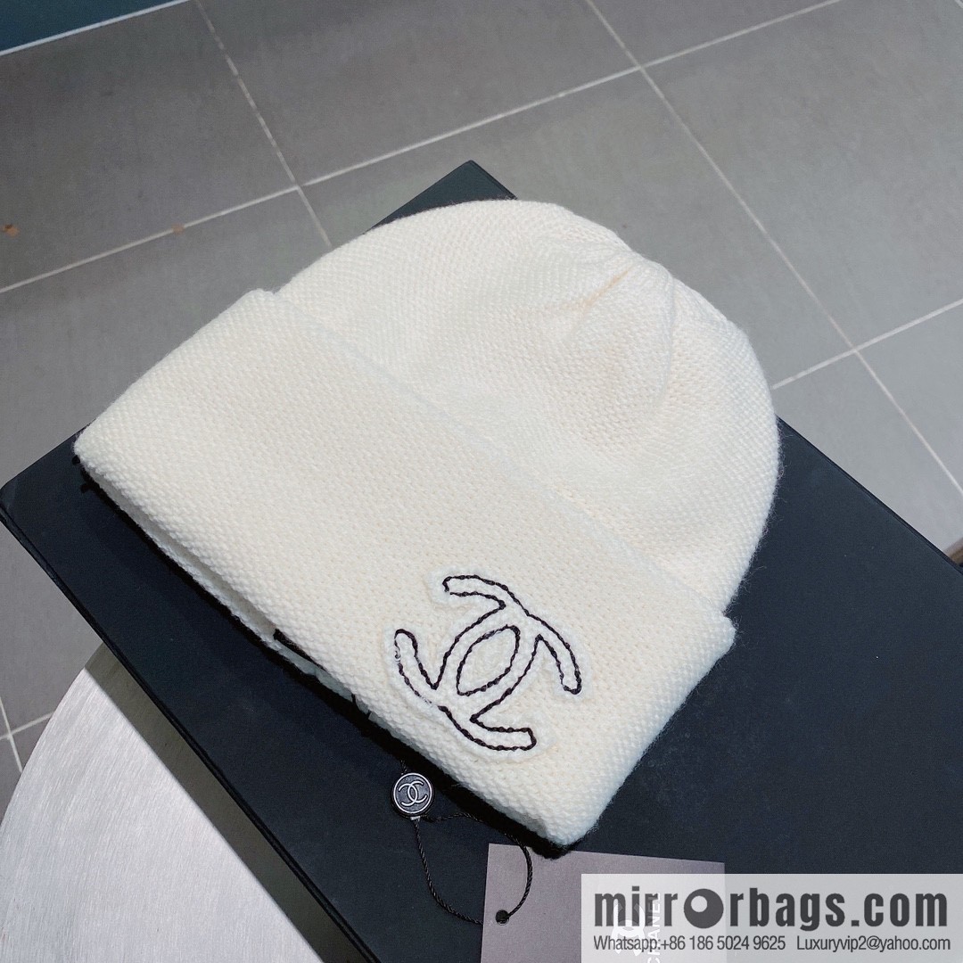 Chanel 2022 autumn and winter new wool knitted wool hat
