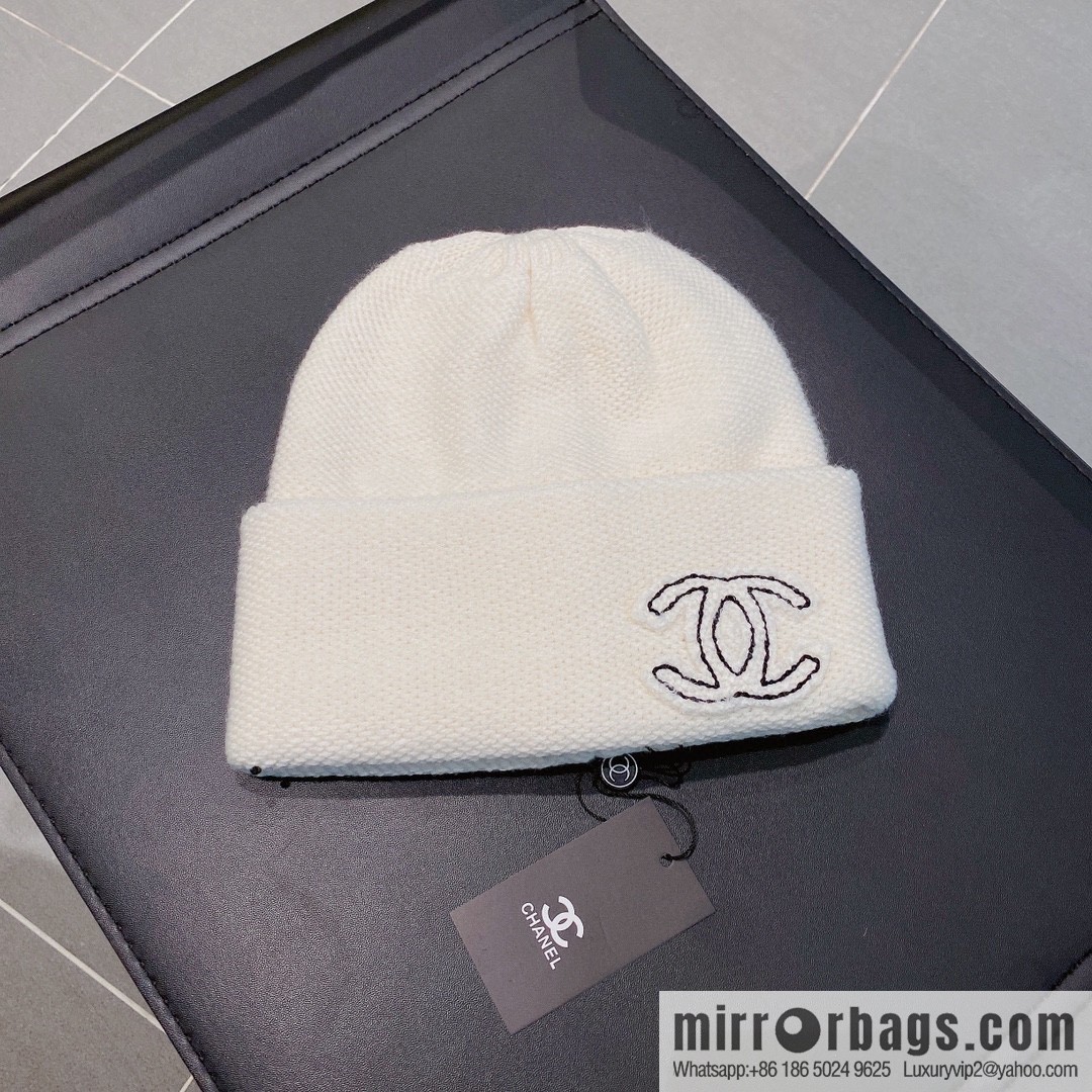 Chanel 2022 autumn and winter new wool knitted wool hat