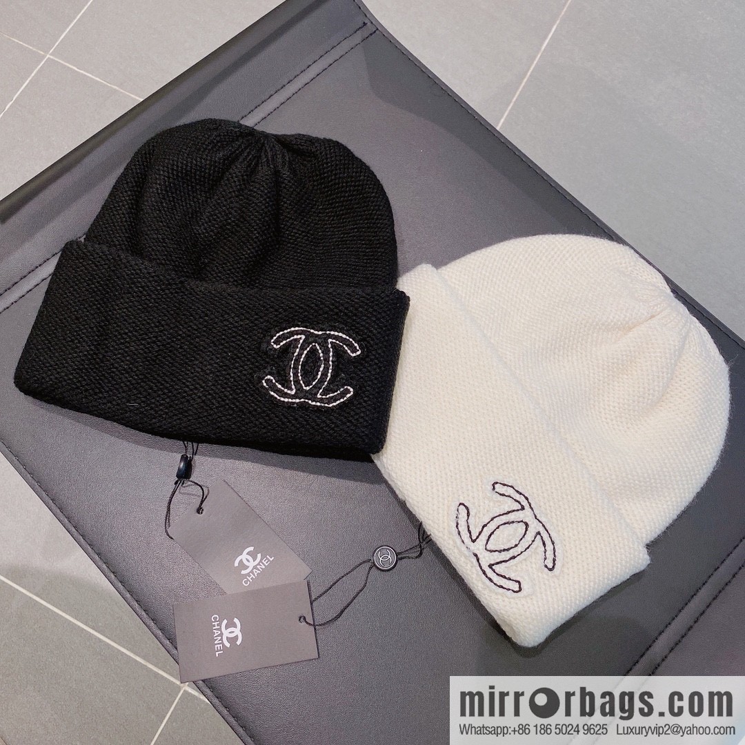 Chanel 2022 autumn and winter new wool knitted wool hat