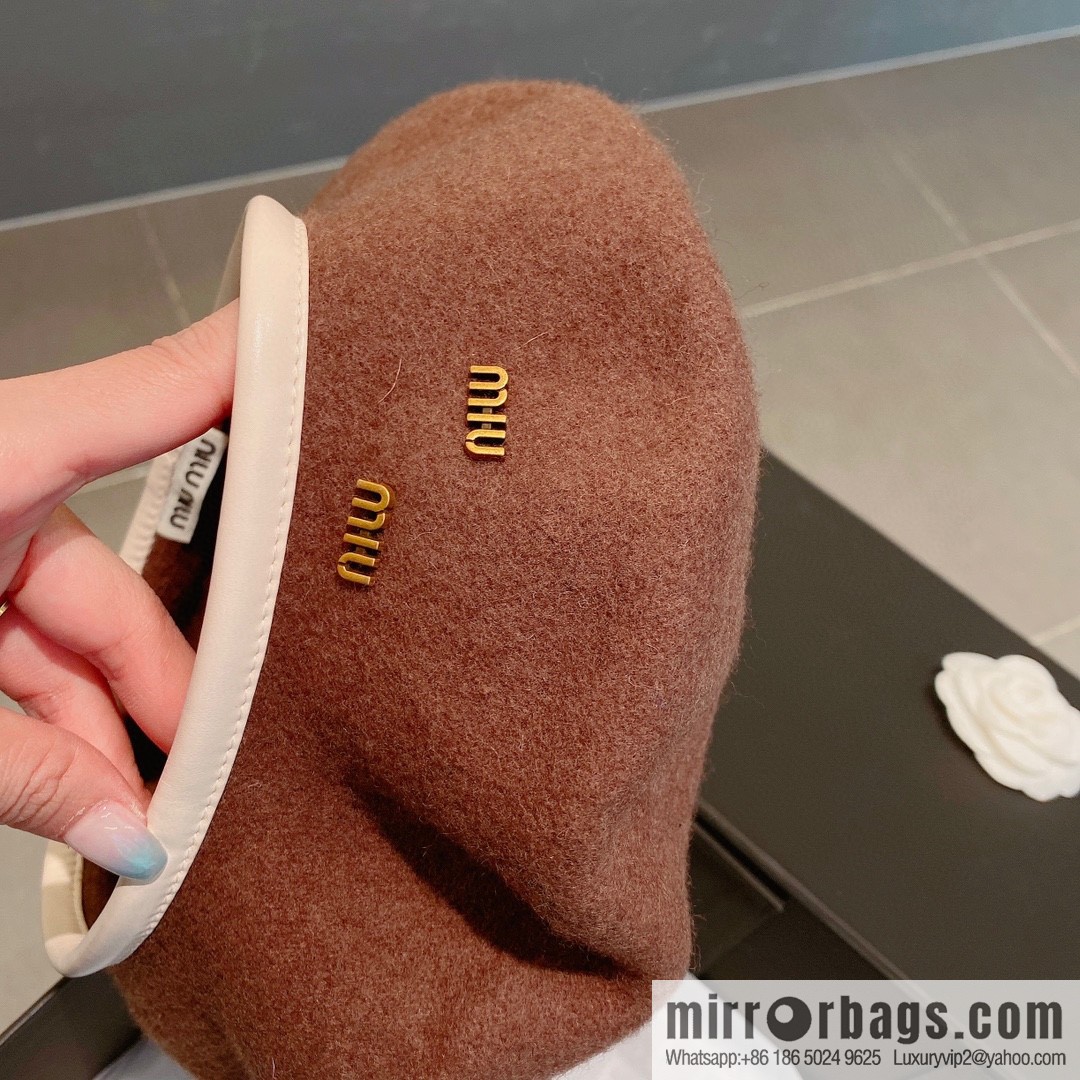 Miumiu 2022 autumn and winter new wool beret