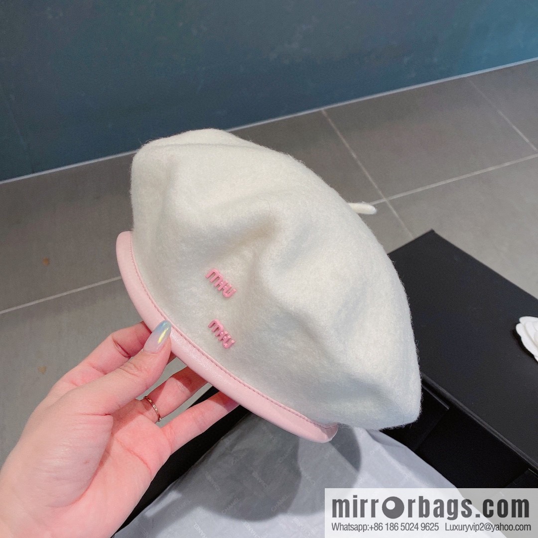 Miumiu 2022 autumn and winter new wool beret
