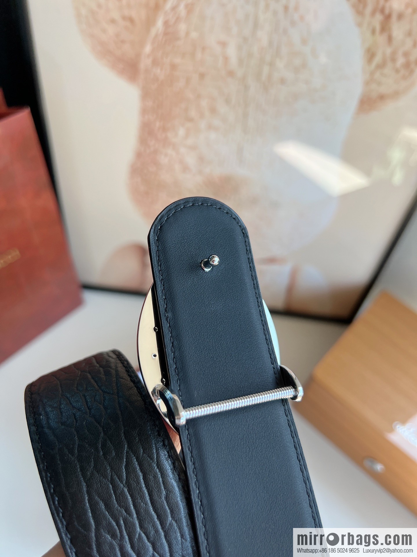 STEFANO RICCI STEFANO RICCI STEFANO LAWNICH Classic Stainless Steel Eagle 🦅 Logo Wear Metal Buckle Top Cowhide Belt 3.8cm