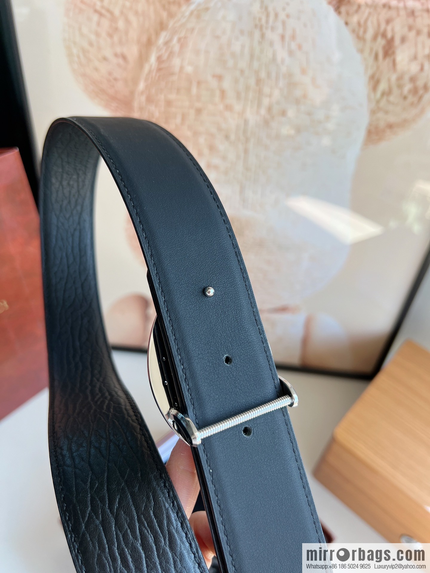 STEFANO RICCI STEFANO RICCI STEFANO LAWNICH Classic Stainless Steel Eagle 🦅 Logo Wear Metal Buckle Top Cowhide Belt 3.8cm