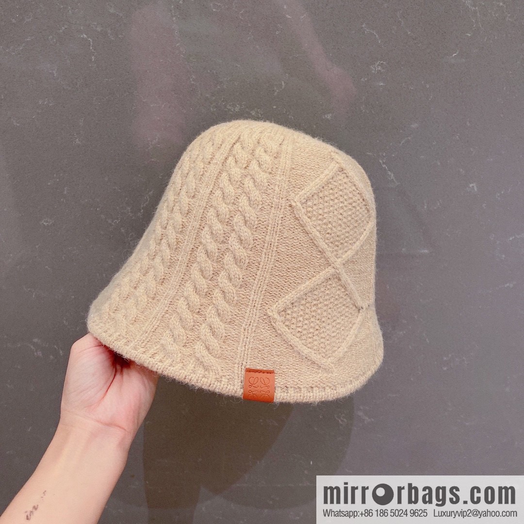 LOEWE 2022 autumn and winter new wool bucket hat