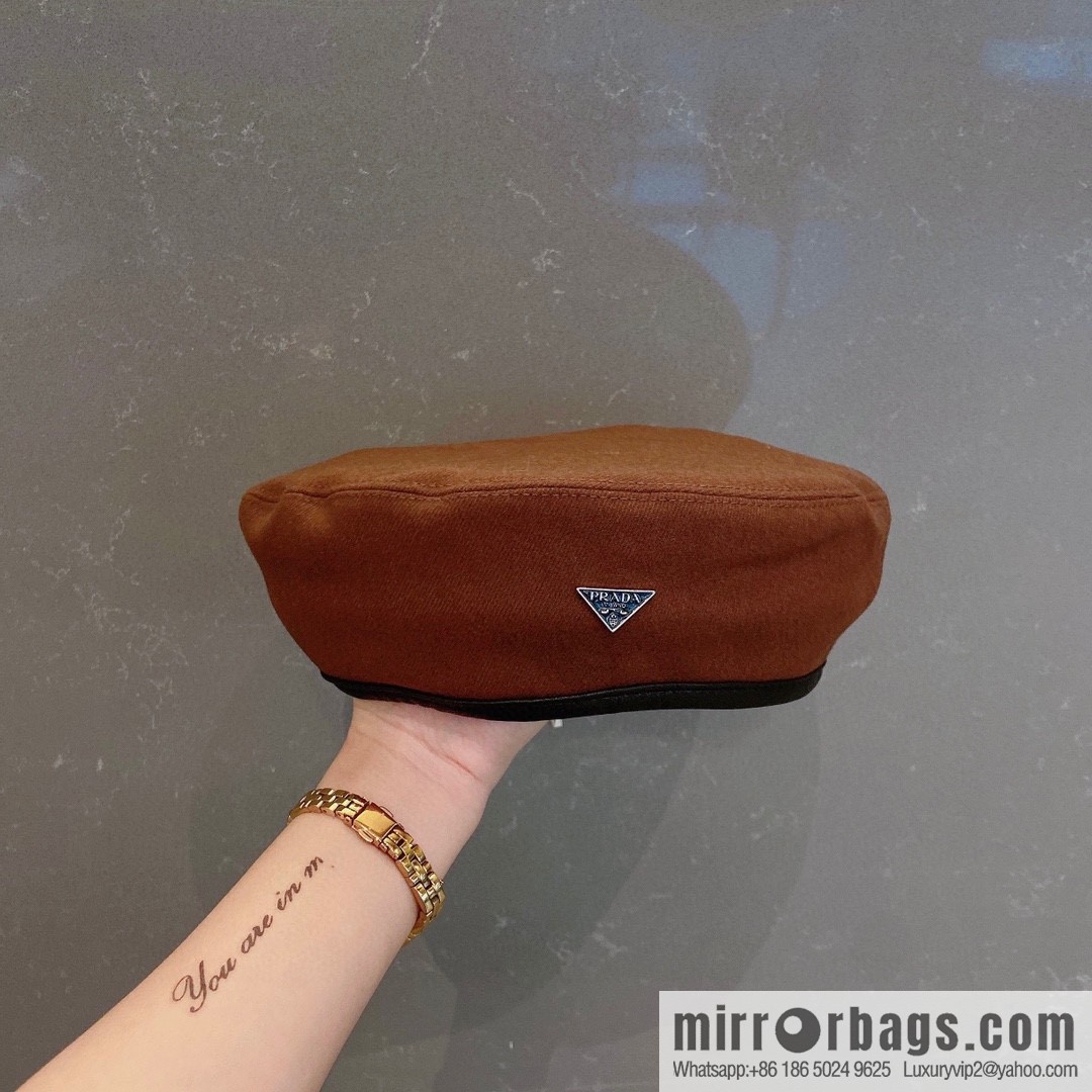 Prada 2022 autumn and winter new wool beret