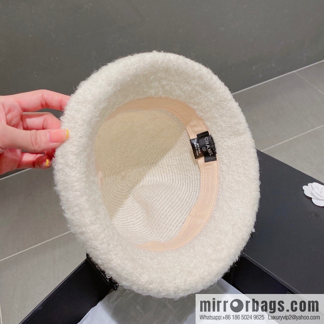 Chanel 2022 autumn and winter new wool basin hat