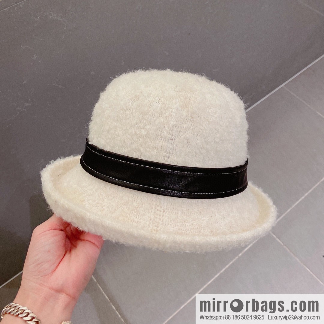 Chanel 2022 autumn and winter new wool basin hat
