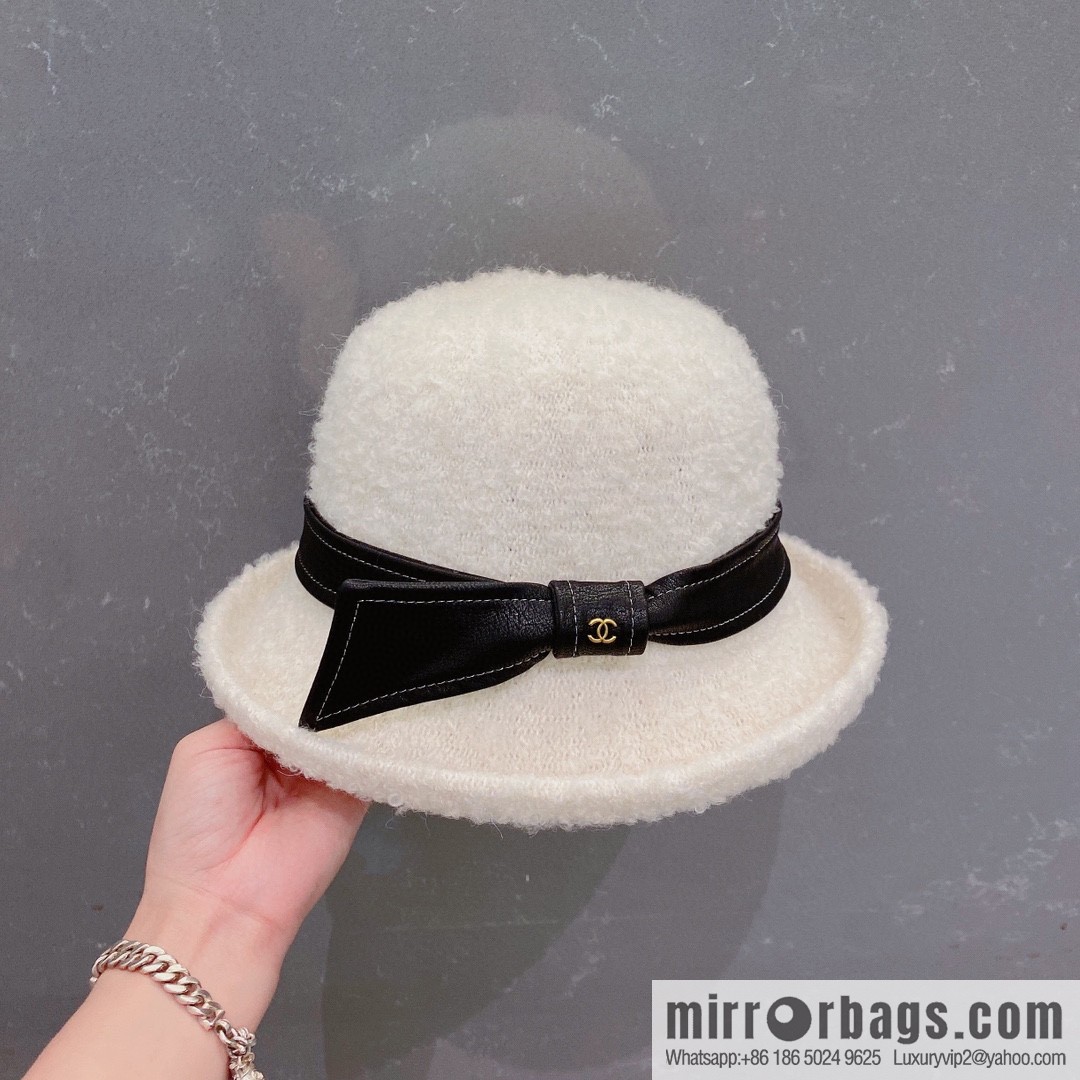 Chanel 2022 autumn and winter new wool basin hat