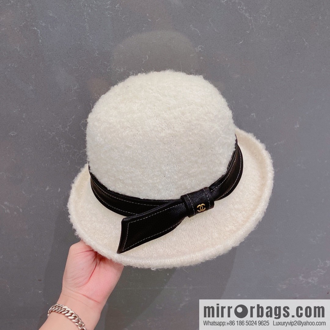 Chanel 2022 autumn and winter new wool basin hat