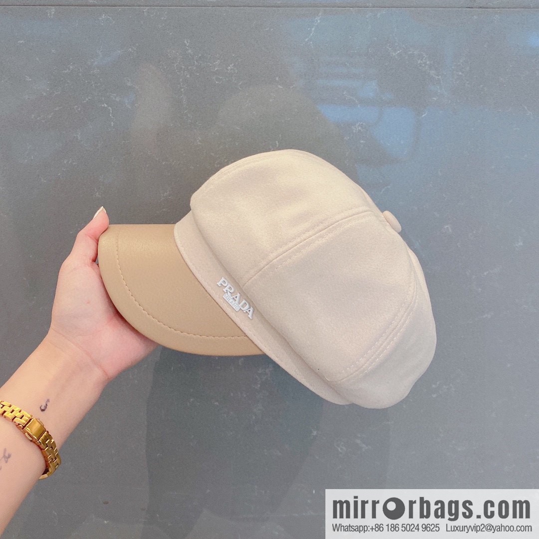 PRADA Prada 2022 autumn and winter new duck tongue pumpkin hat