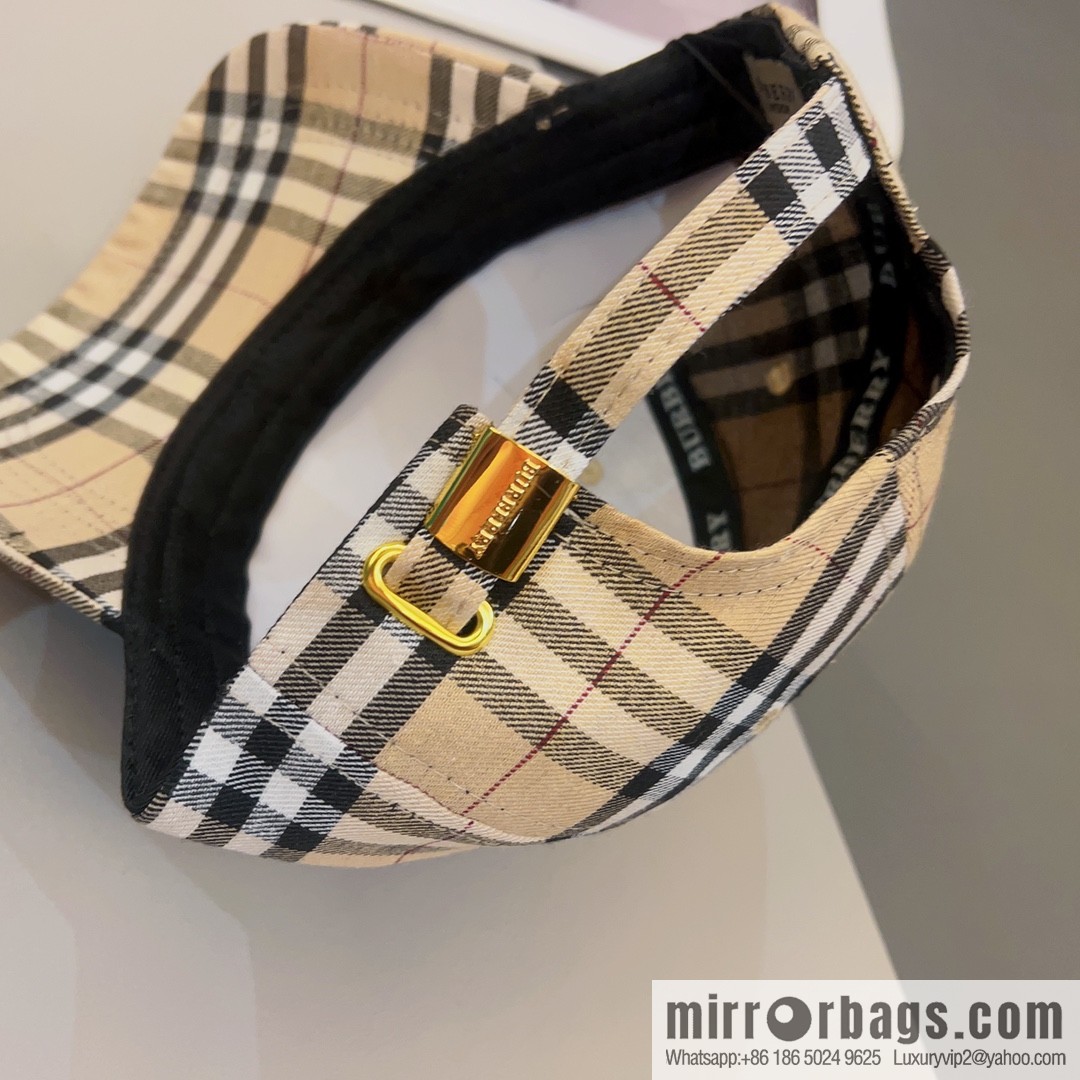 Burberry unisex checked baseball cap