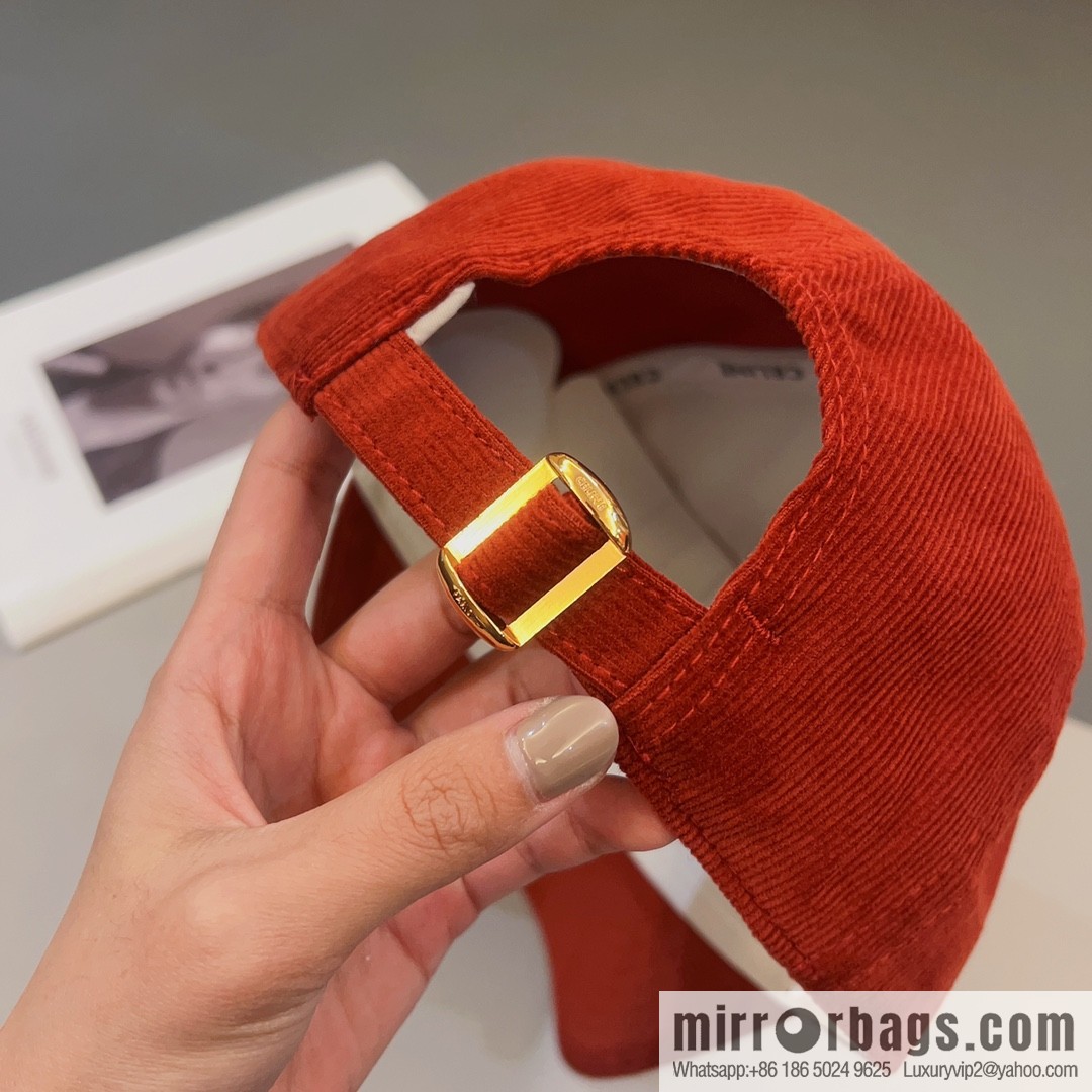 CELINE Corduroy baseball cap
