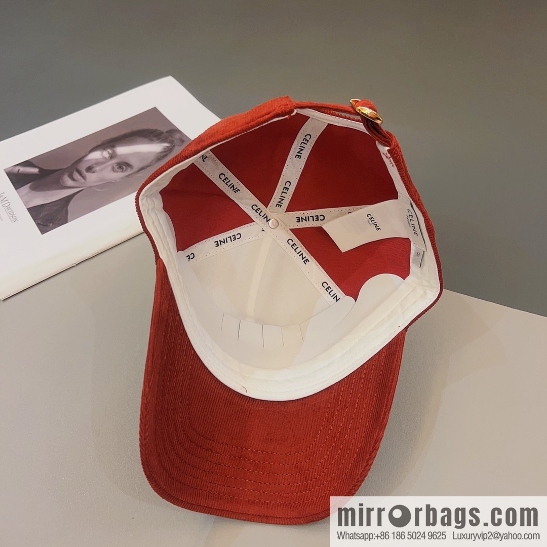 CELINE Corduroy baseball cap
